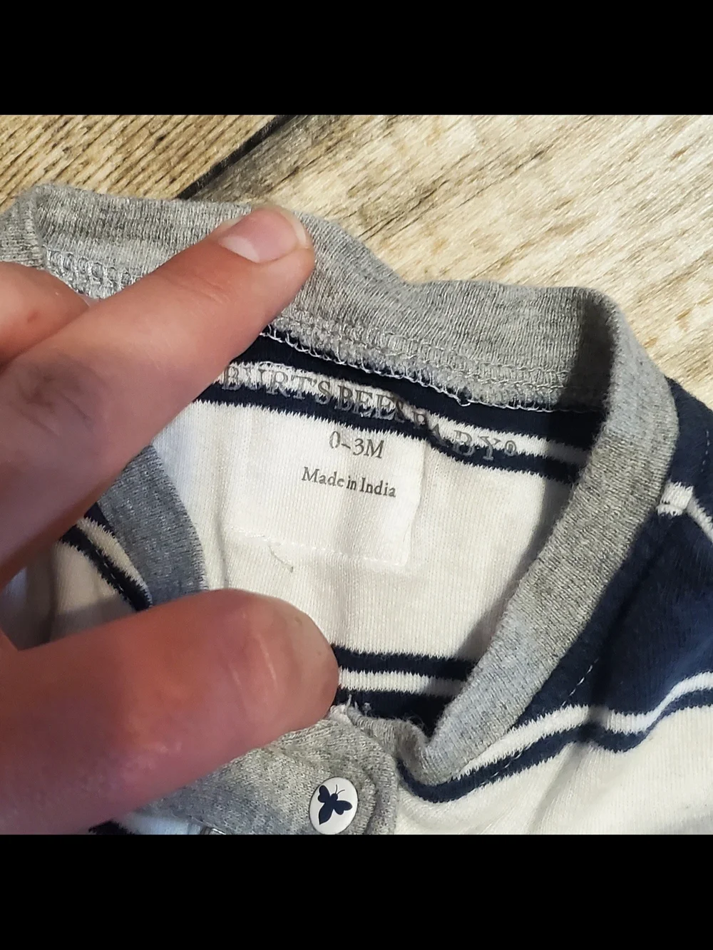 Two Burt's Bees 0-3month Onsies